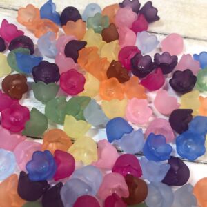 Alternative view of Acrylic Lucite Frosted Bead 6x9mm 100 Beads