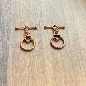 Alternative view of Copper Heart Clasp - 2 Clasps