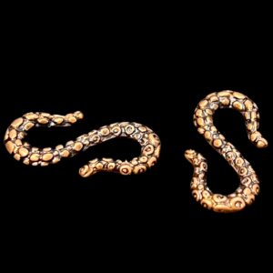 Antique Copper Whimsy Hook - Octopus - 21mm x 12mm - 2 Pieces