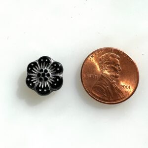 Alternative view of Czech Glass Anemone Flower Bead 14mm