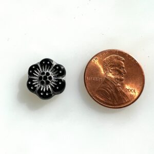 Alternative view of Czech Glass Anemone Flower Bead 14mm