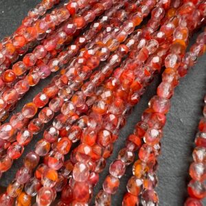Alternative view of Crystal Pink Orange 4mm Fire Polish 50 beads
