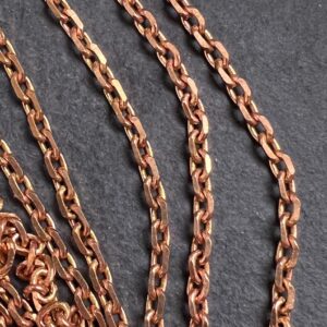 Alternative view of Bright Copper Plated Cable Chain, 10 ft, 3mm x 5mm