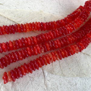 Red Opal Mix Flower Bead Cap, 7mm, 50 Beads
