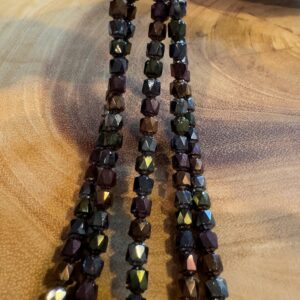 Metallic Mix Faceted Czech Glass Bead - 6mm - 25 Beads - Image 3