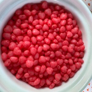 Pink Wash Heart Czech Glass Bead 6mm 40 Beads